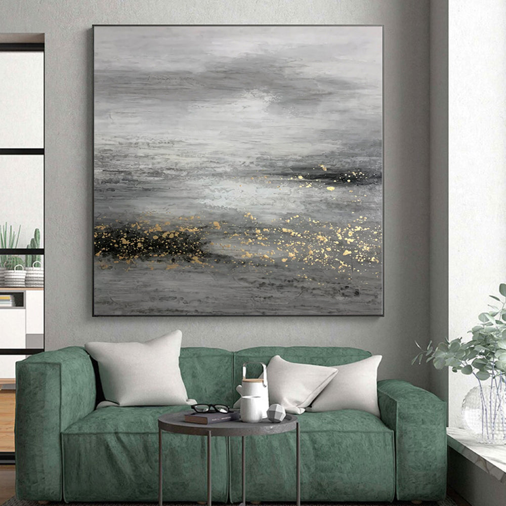 Giant Made-to-Order Abstract Canvas for Walk-in Closet Jewelry Display Walls