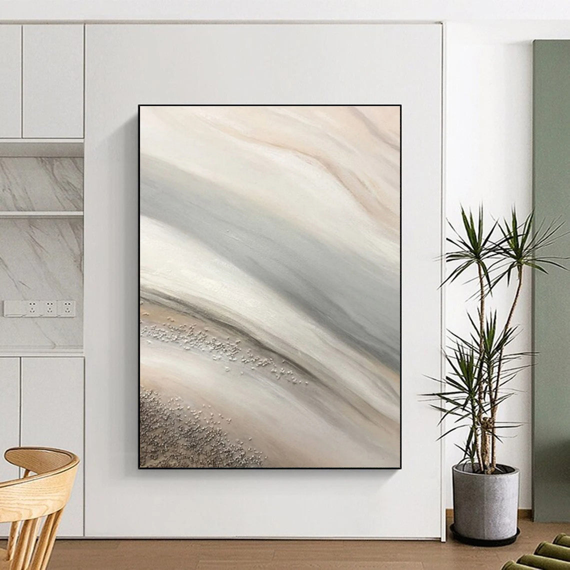 Monumental Custom Hand-Painted Abstract Art for Gym and Fitness Centers LargeART0652