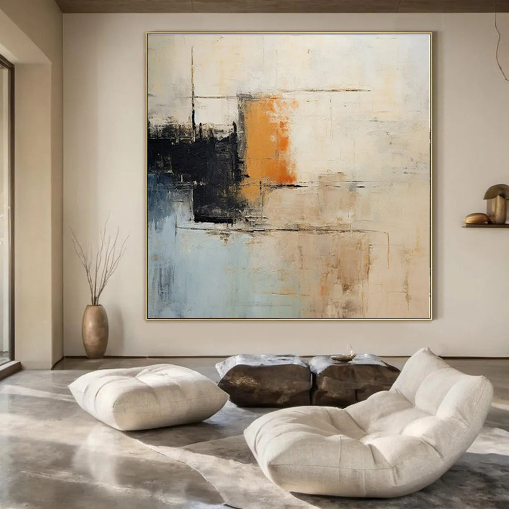 Hand-Painted Bespoke Abstract Art for Dining Room and Hallway