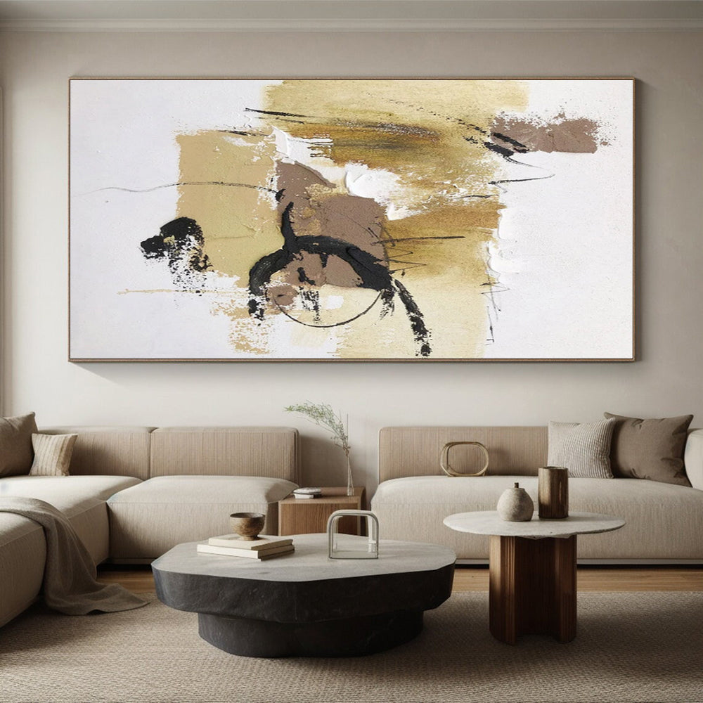 Huge Modern Abstract Painting for Home Gym Motivational Decor