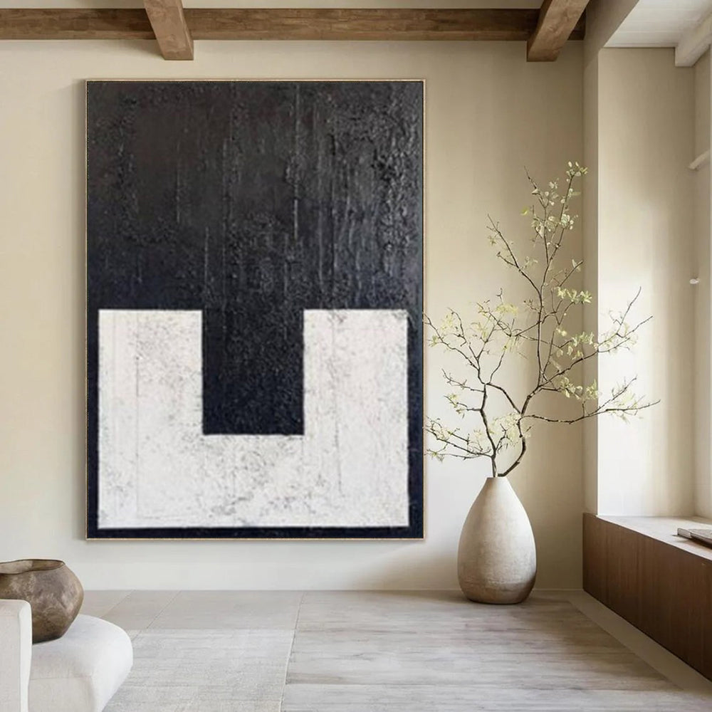 Huge Hand-Painted Contemporary Abstract Painting for Family Home Guest Bedrooms
