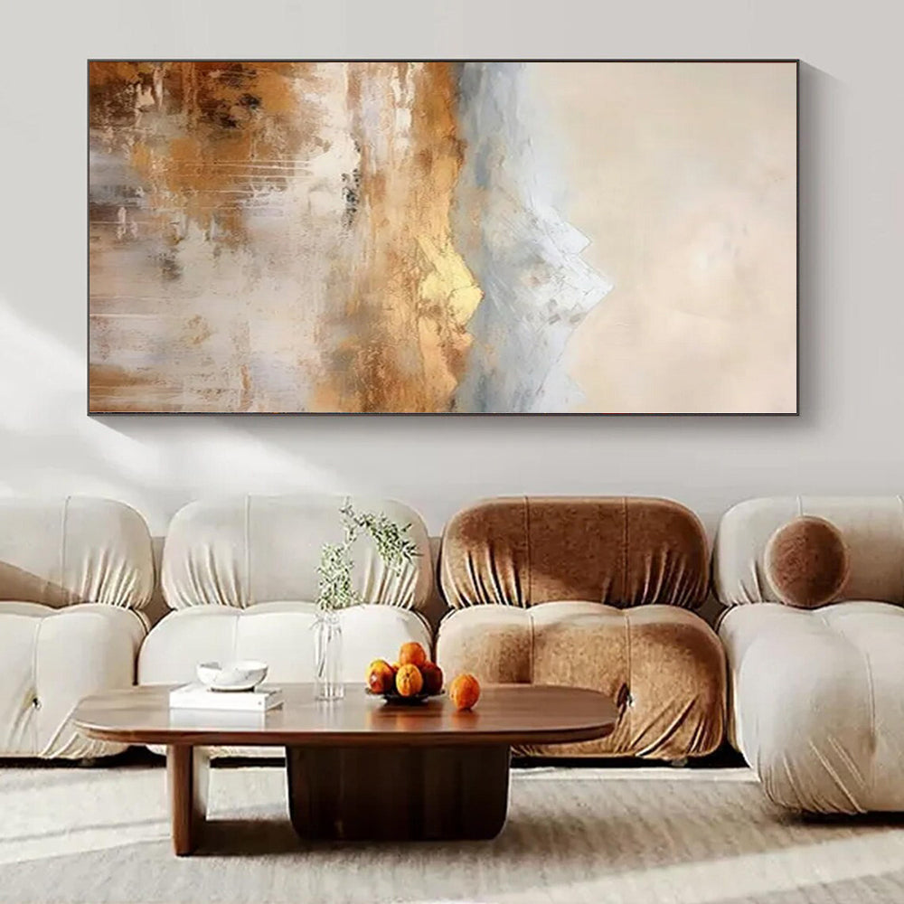 Super-Sized Hand-Painted Modern Abstract Wall Decor for Bedroom Reading Nooks