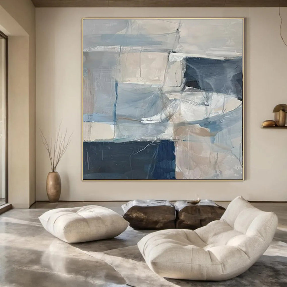 Colossal Hand-Painted Contemporary Abstract Art for Bedroom Walk-In Closets