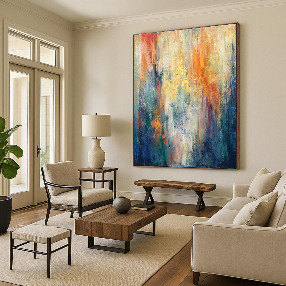 Huge Handcrafted Abstract Art for Garage Tool Wall