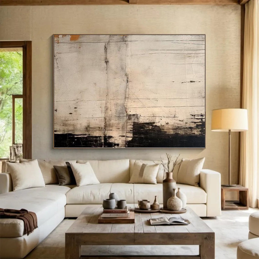 Monumental Custom Abstract Art for Master Bedroom Feature Walls