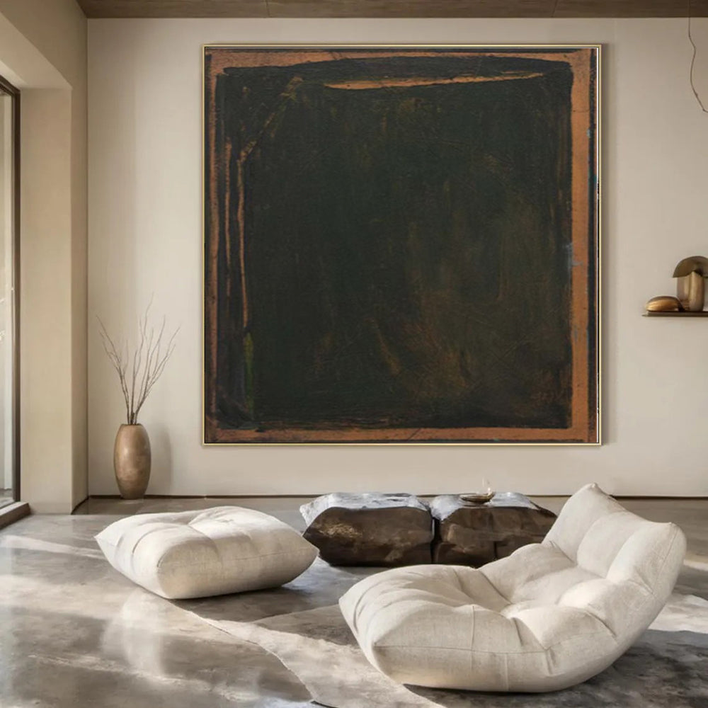 Oversized Custom Abstract Painting for Equestrian Therapy Center Waiting Rooms