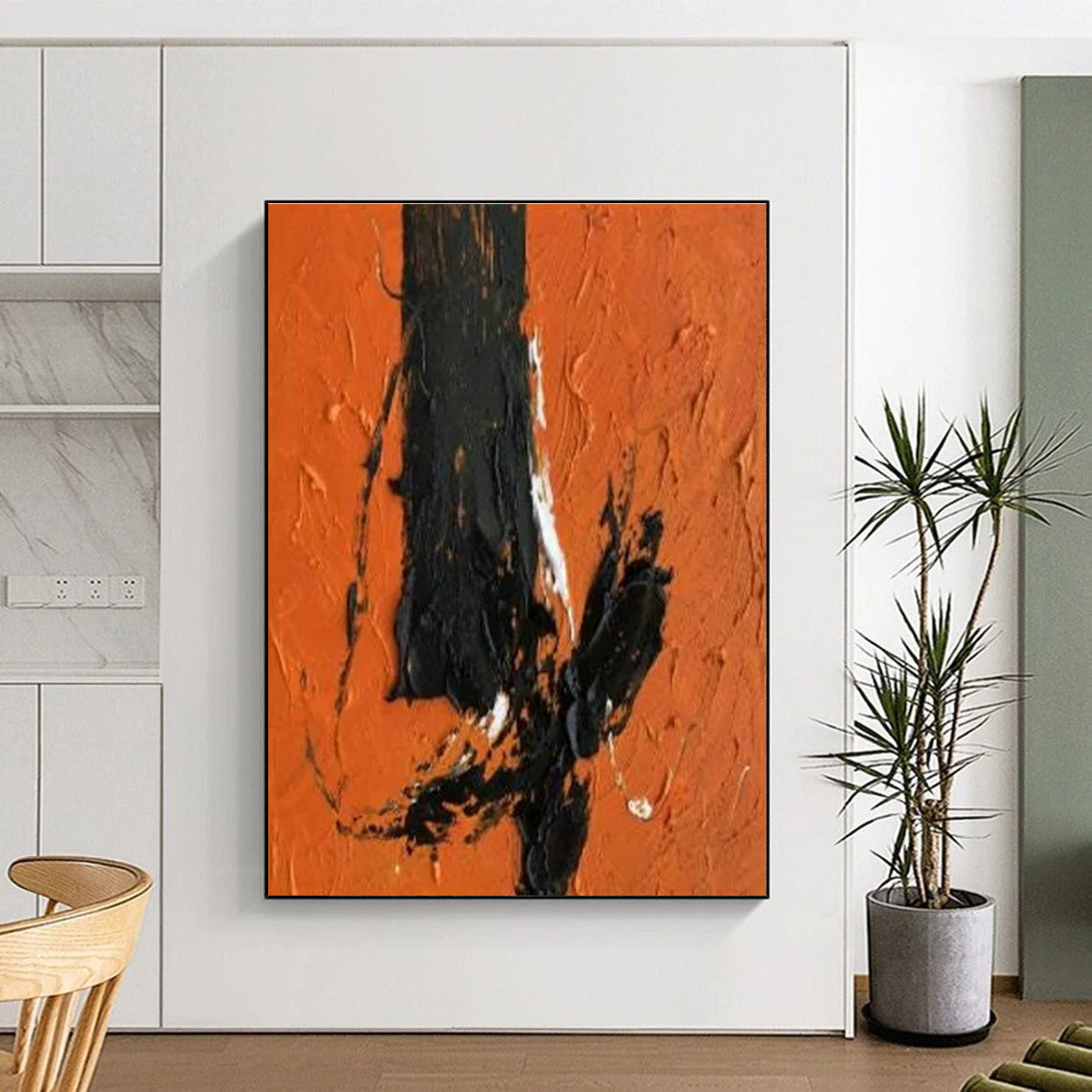 Custom-Made Grand Hand-Painted Abstract Painting for Master Bedroom Dressing Area Wall LargeART0604