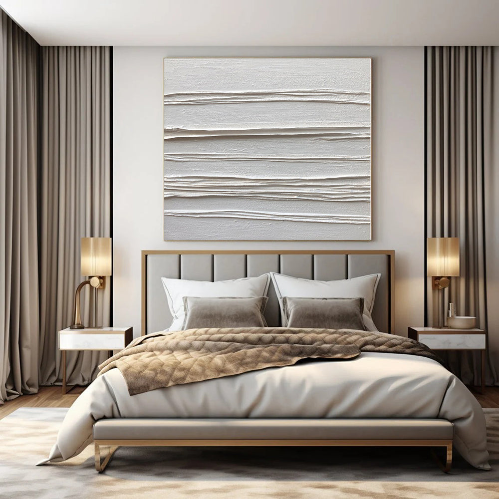 Custom Hand-Painted Abstract Art for Bedroom and Hotel Poolside Cabanas