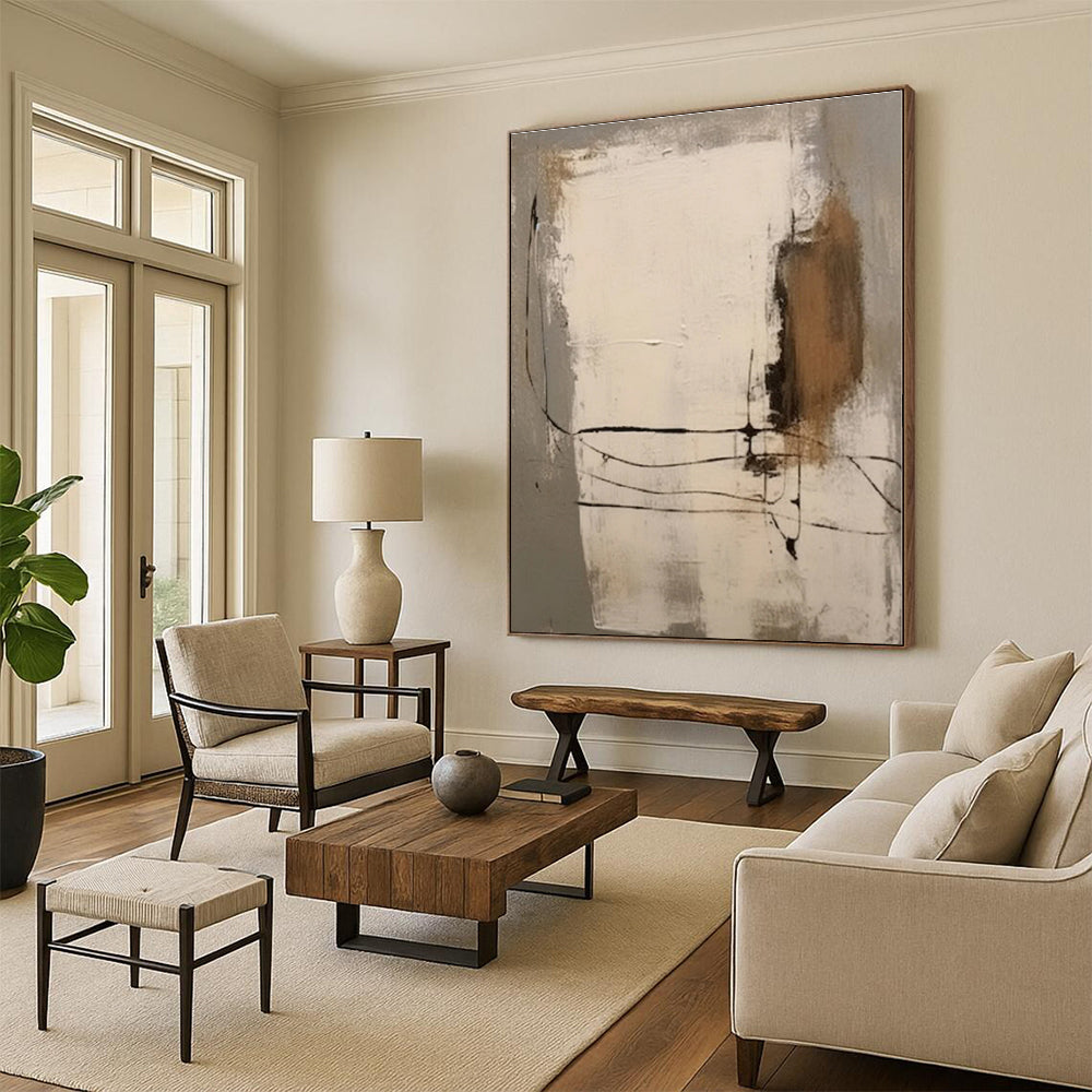 Colossal Tailored Hand-Painted Abstract Wall Art for Home Craft Room Creation Wall