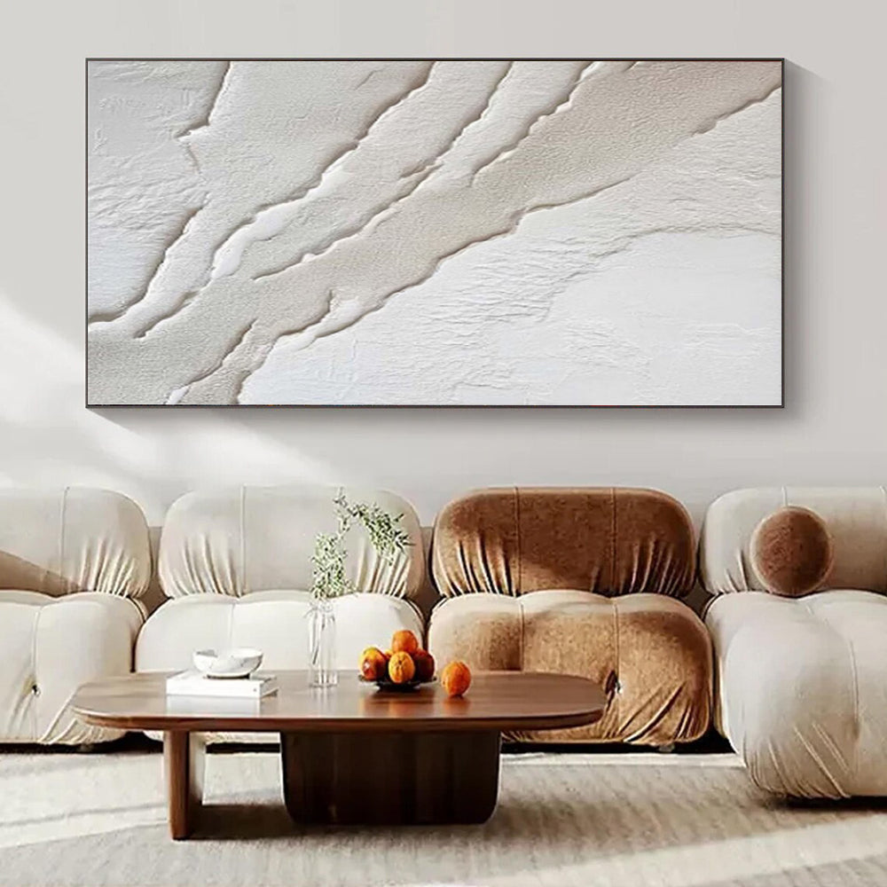 Monumental Abstract Painting for Conservatory Sunrooms - Custom Resin on Linen