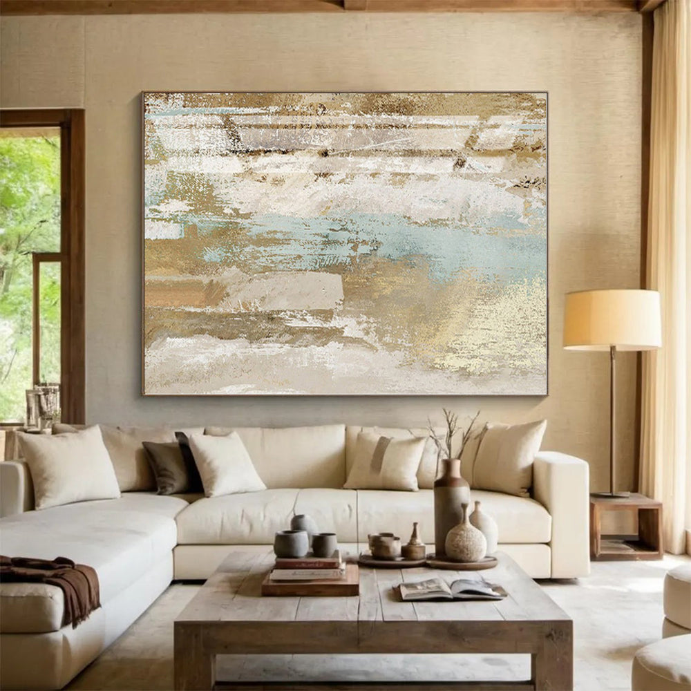 Huge Custom Abstract Art for Bathroom Shower Enclosure Wall