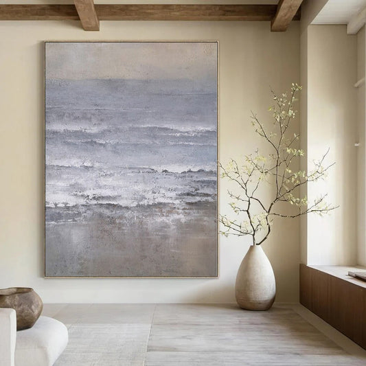 Dazzling Hand-Painted Abstract Painting for Living Room Above Entryways