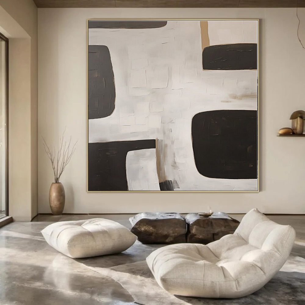 Custom Hand-Painted Abstract Art for Bedroom and Hotel Poolside Cabanas