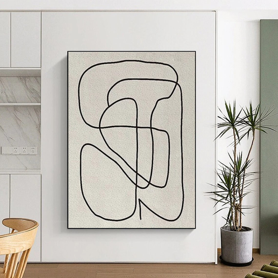 Large Custom Abstract Painting for Guest Room Welcoming Decor LargeART0682