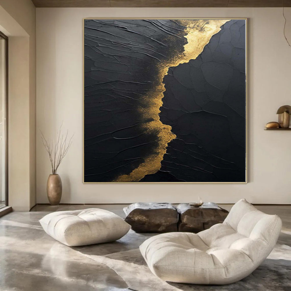 Immense Abstract Canvas for Craft Room Studios - Hand-Painted Mixed Media on Canvas