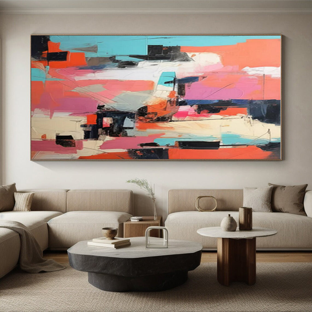 Extra-Huge Contemporary Abstract Painting for Home Craft Room Creative Catalyst
