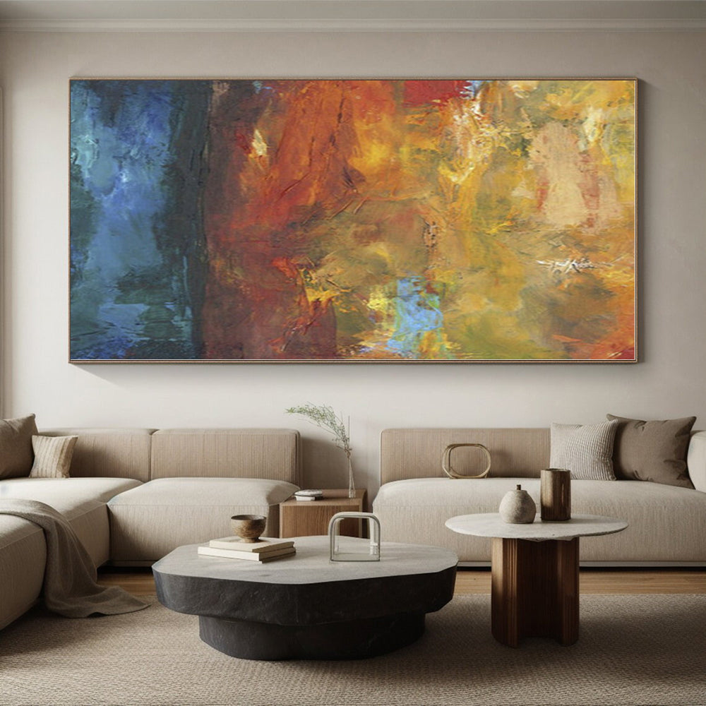 Gigantic Customized Abstract Canvas for Attic Home Office Ceiling