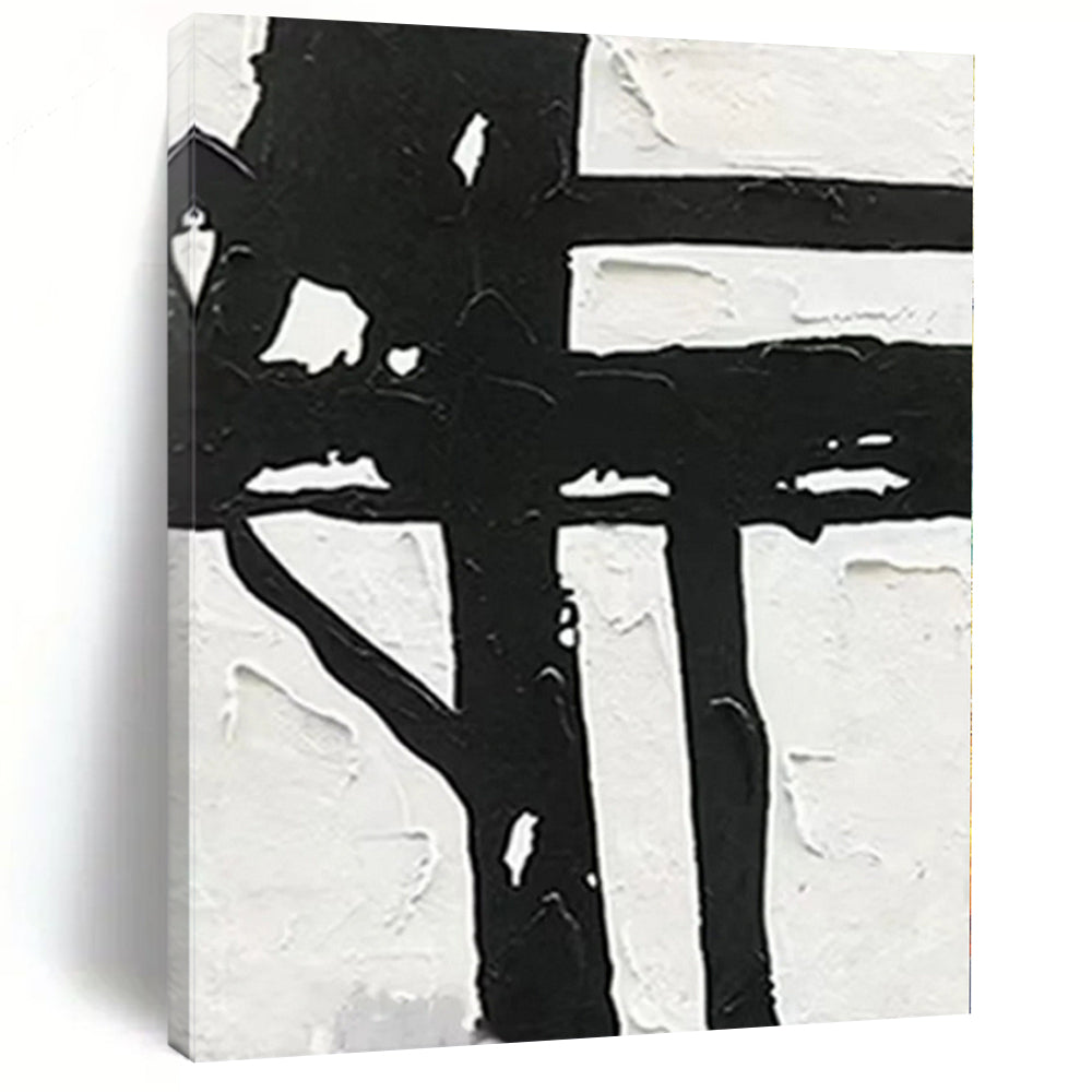 Giant Hand-Painted Abstract Art for Basement Home Theater Feature Walls