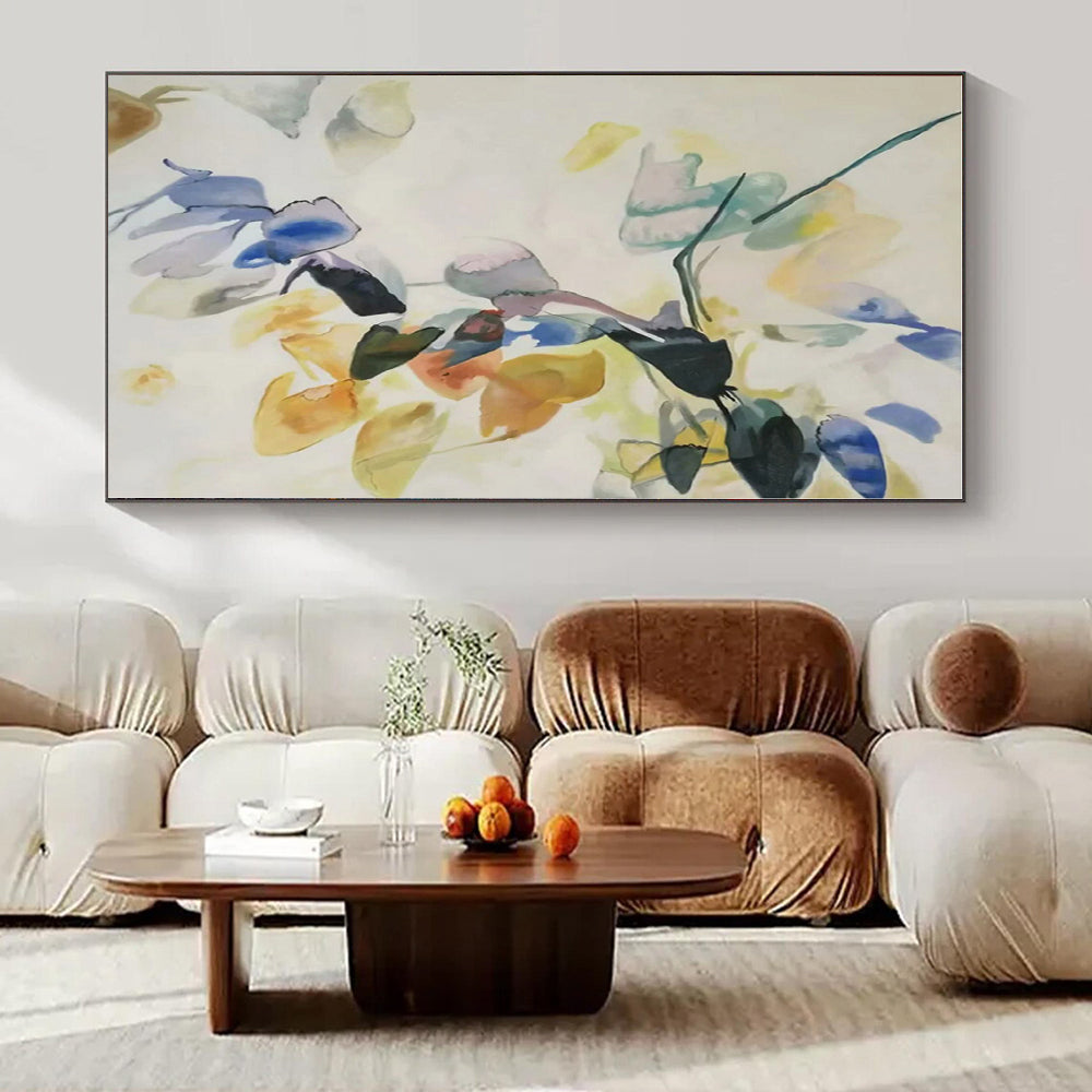 Hand-Painted Custom Abstract Artwork for Office Mail Rooms