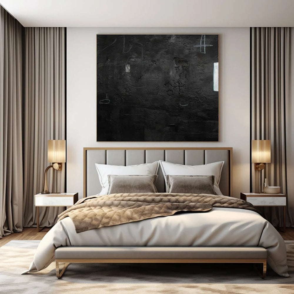 Oversized Custom Hand-Painted Abstract Art for Dining Room & Hallway