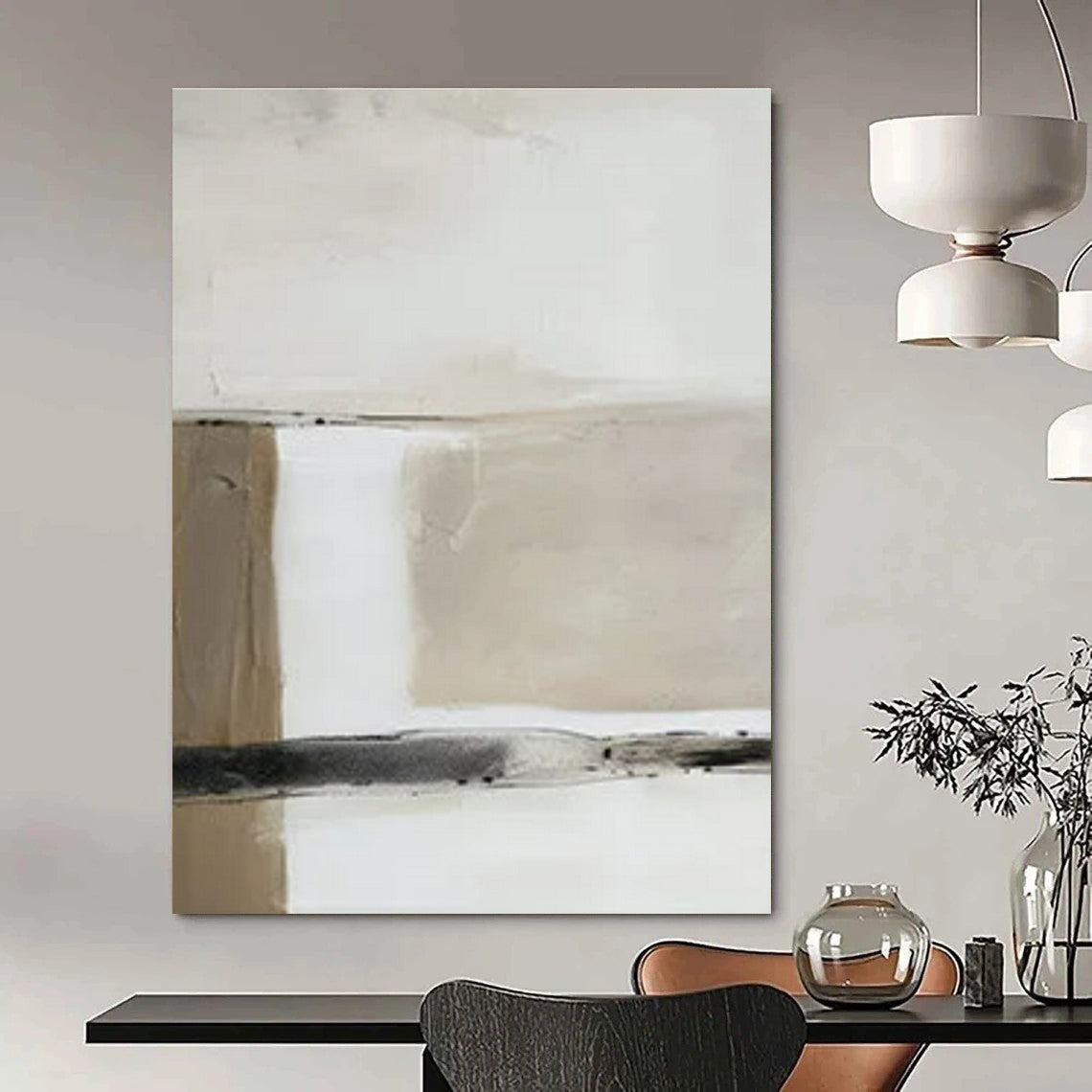 Hand-Painted Personalized Abstract Painting for Office & Bar LargeART1477