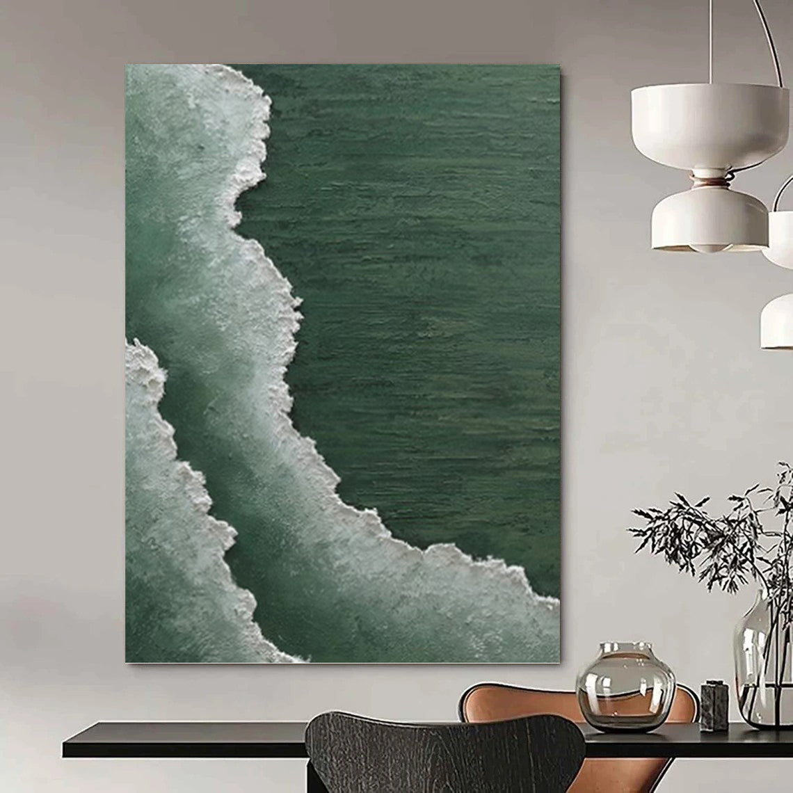 Supersized - Extent Hand - Painted Custom Abstract Treasure (with Unique Textures), for Bedroom and Living Room DKH1501