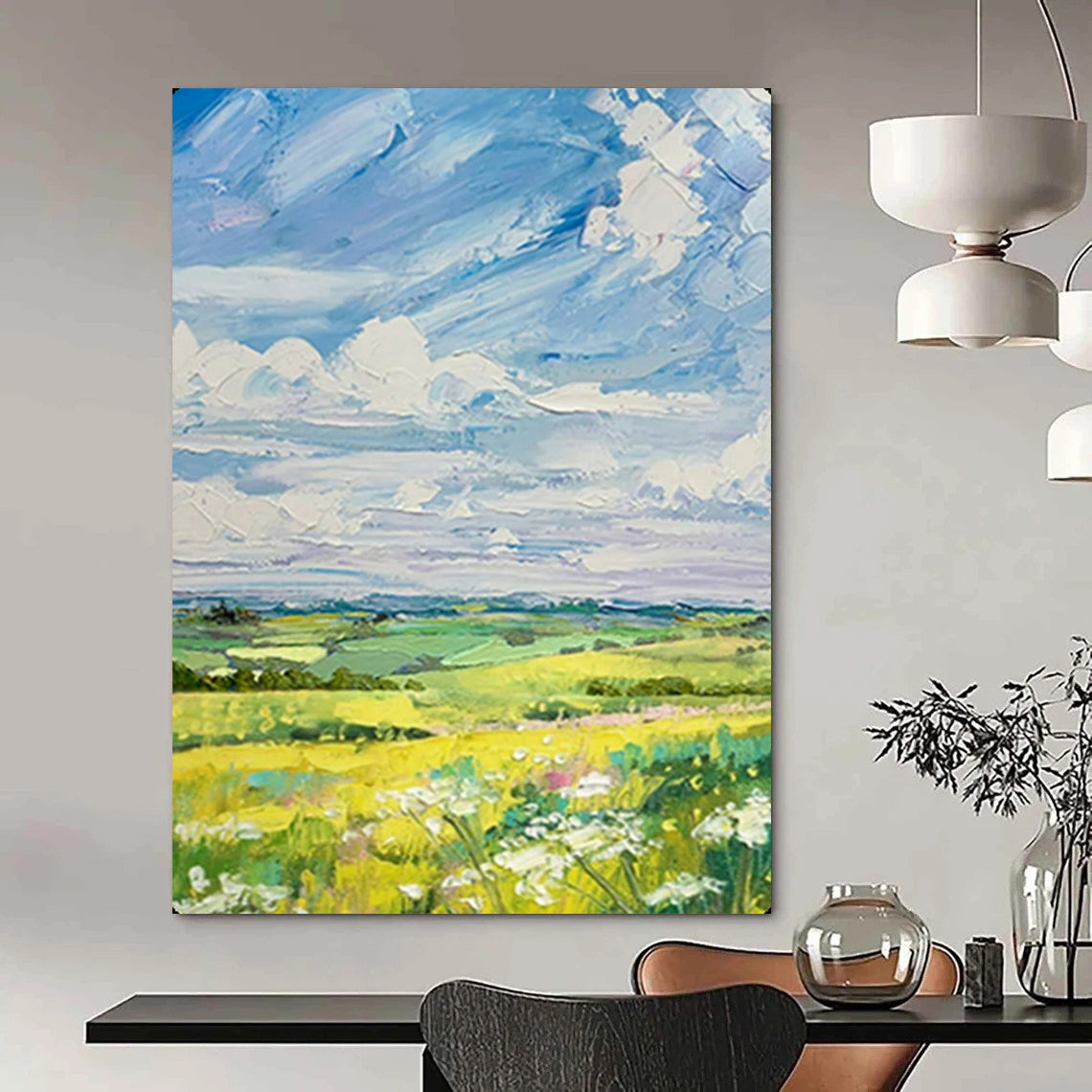 Handmade Textured Abstract Artwork for Living Room & Study LargeART2150