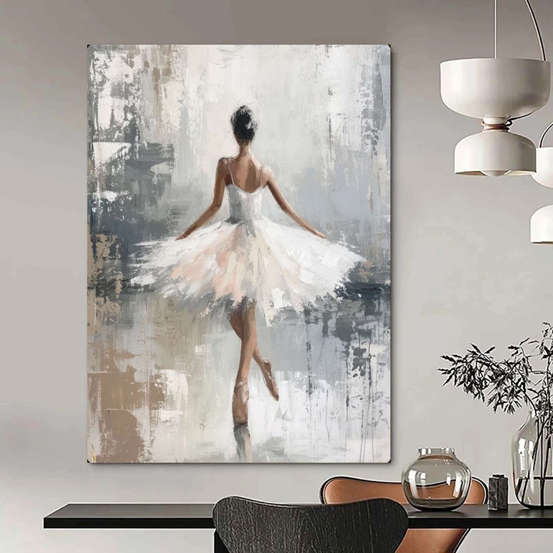 Large-Scale Hand-Painted Abstract Artwork for Living Room & Dining Room LargeART2174