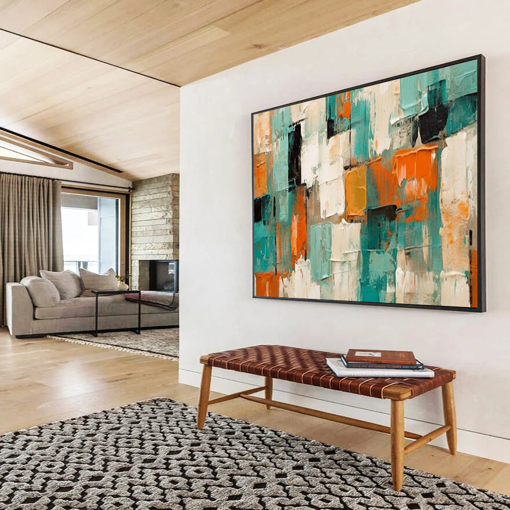 Luxurious Abstract Mural for Entryway & Hotel Lobby LargeART1721