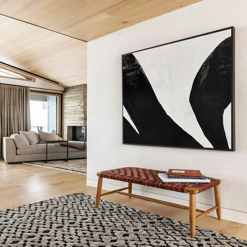 Personalized Hand-Painted Large Mural for Living Room & Office DKH138
