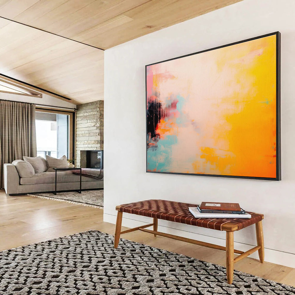 Oversized Abstract Painting for Bar & Office DKH471