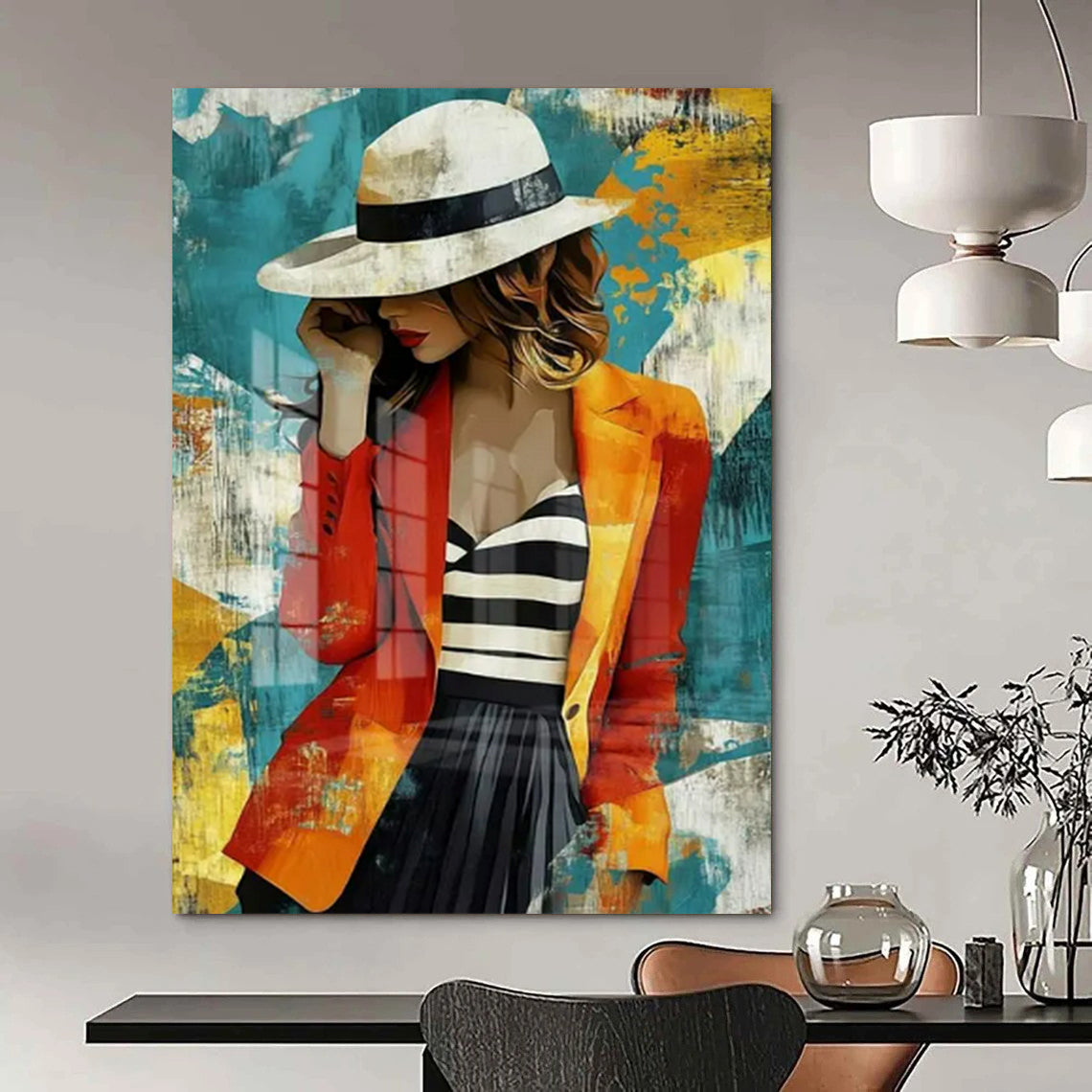 Colossal Hand-Painted Abstract Artworks for Bedroom & Kids' Room LargeART2191