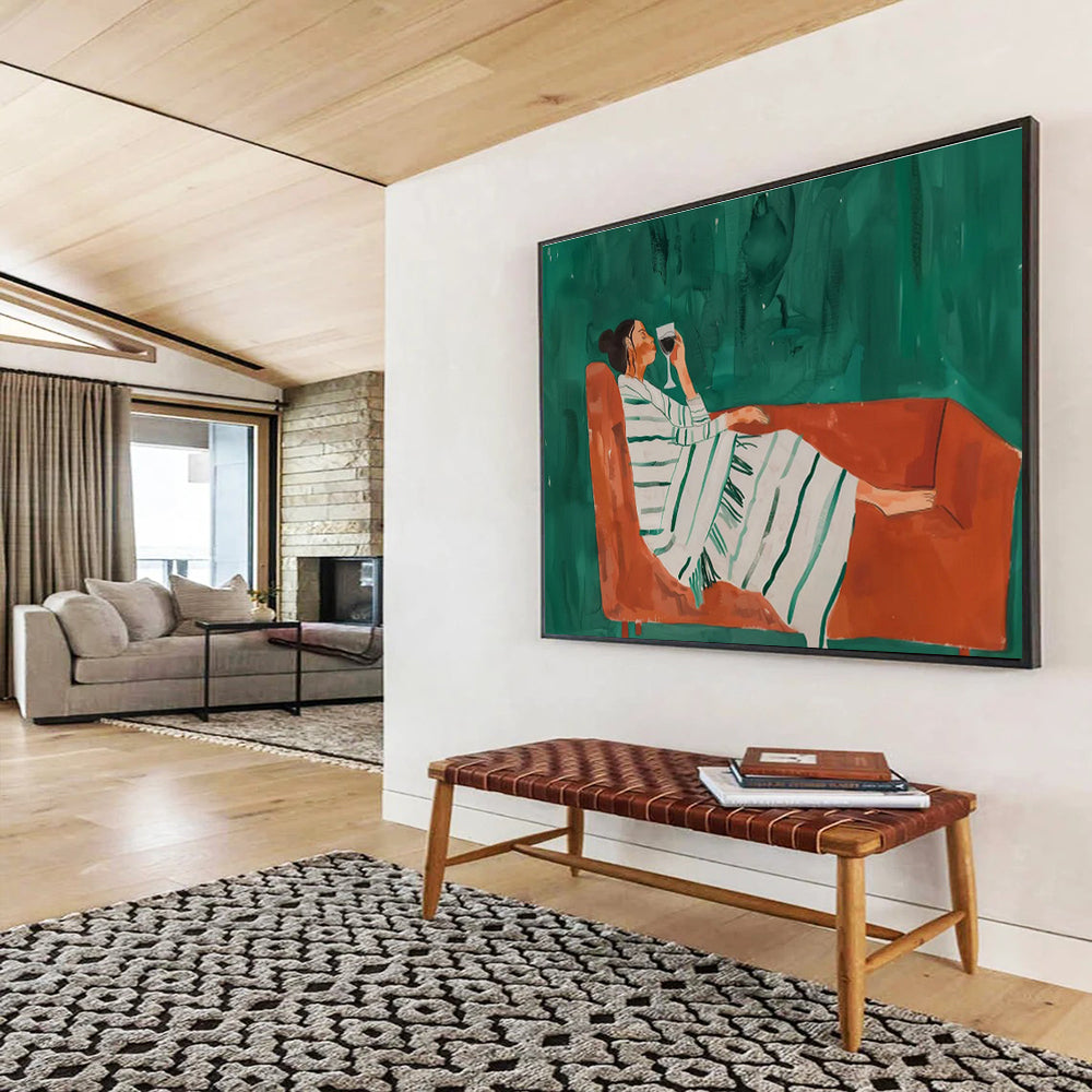 “Infinite Horizons” Giant Abstract Wall Decor for Living Room & Hallway DKH233