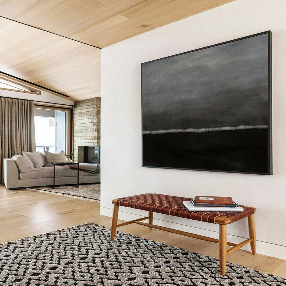 Colossal Hand-Painted Abstract Murals for Entryway & Hallway LargeART1517