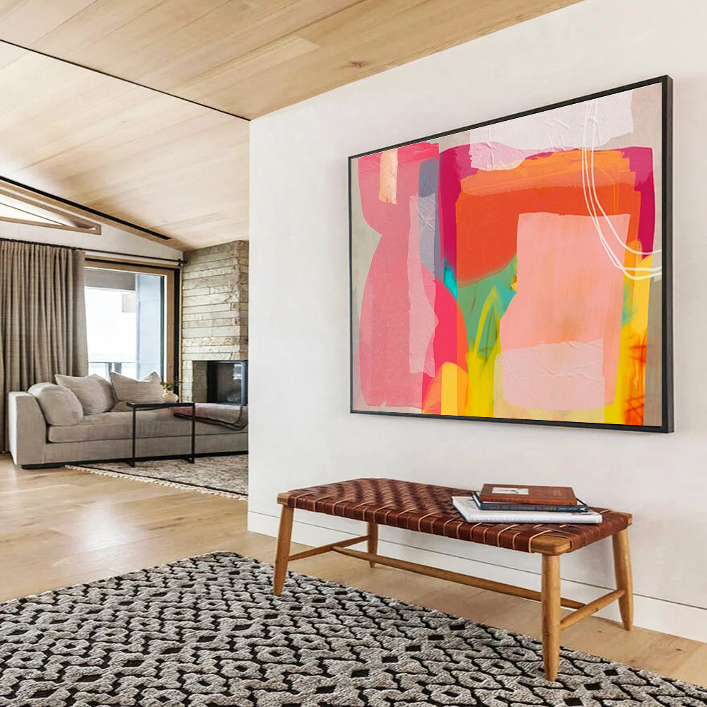 “Labyrinthine Reverie” Immense Abstract Wall Mural for Hallway & Bar DKH201