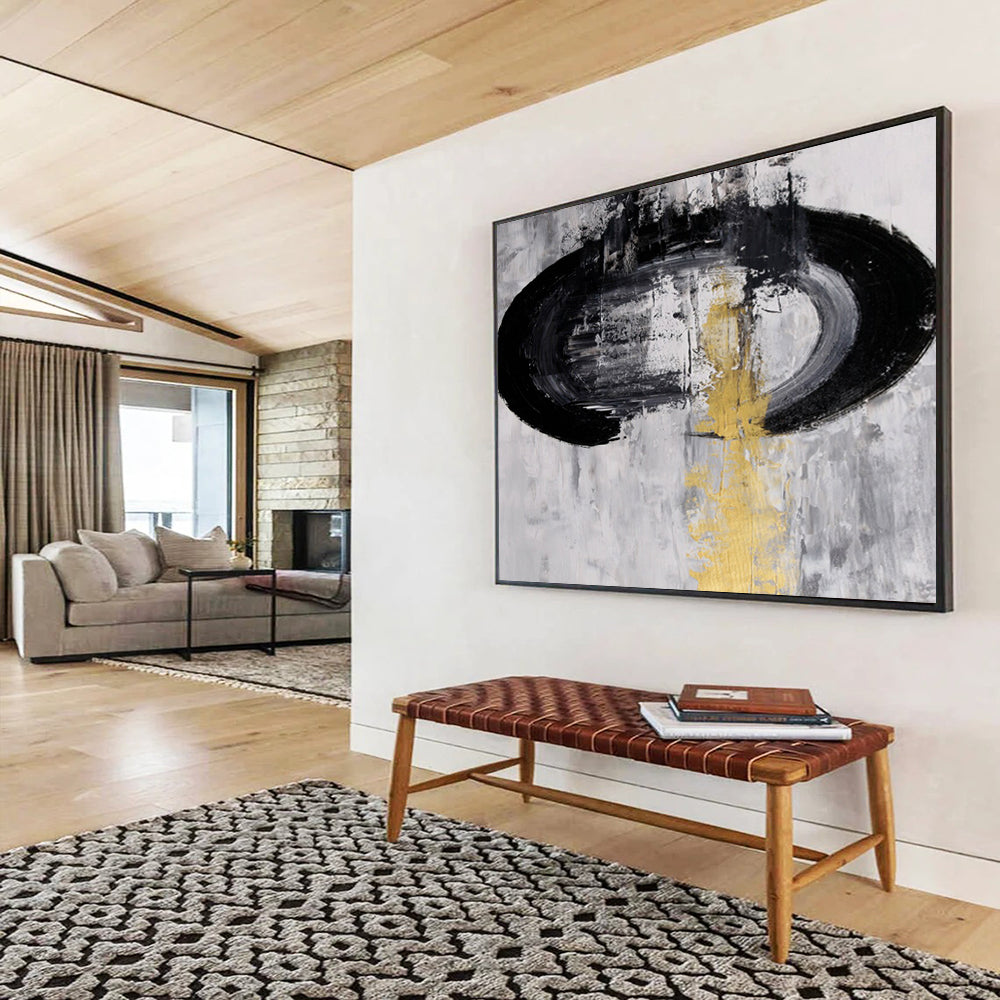 Custom - Made Grand Abstract Wall Art for Banquet Hall DKH016