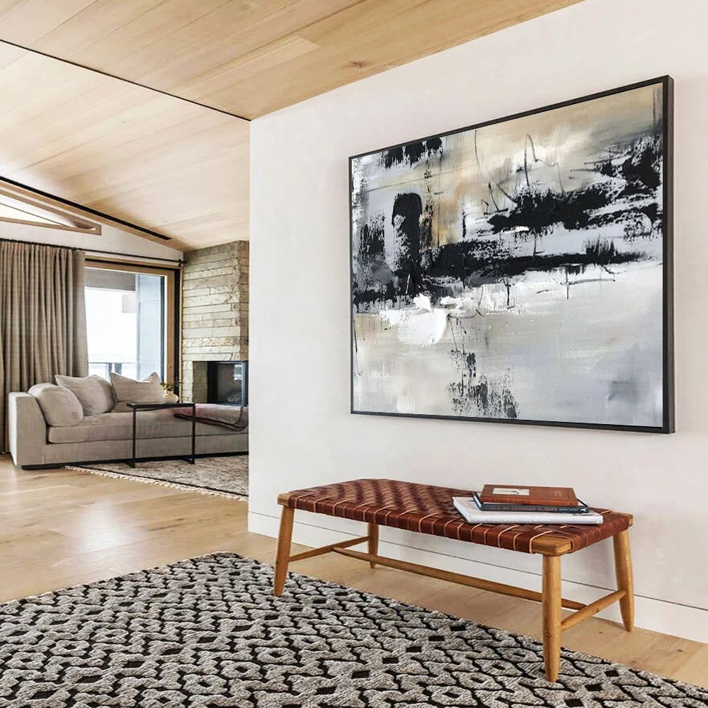 Large - Format Abstract Canvas for Bar & Hotel Lobby LargeART1565