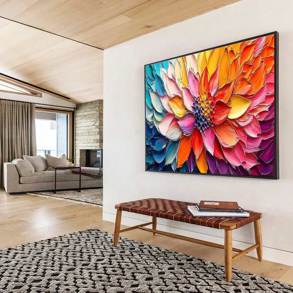 Regal Original Grand Textured Hand - Crafted Abstract Artwork for Prestigious Settings DKH866