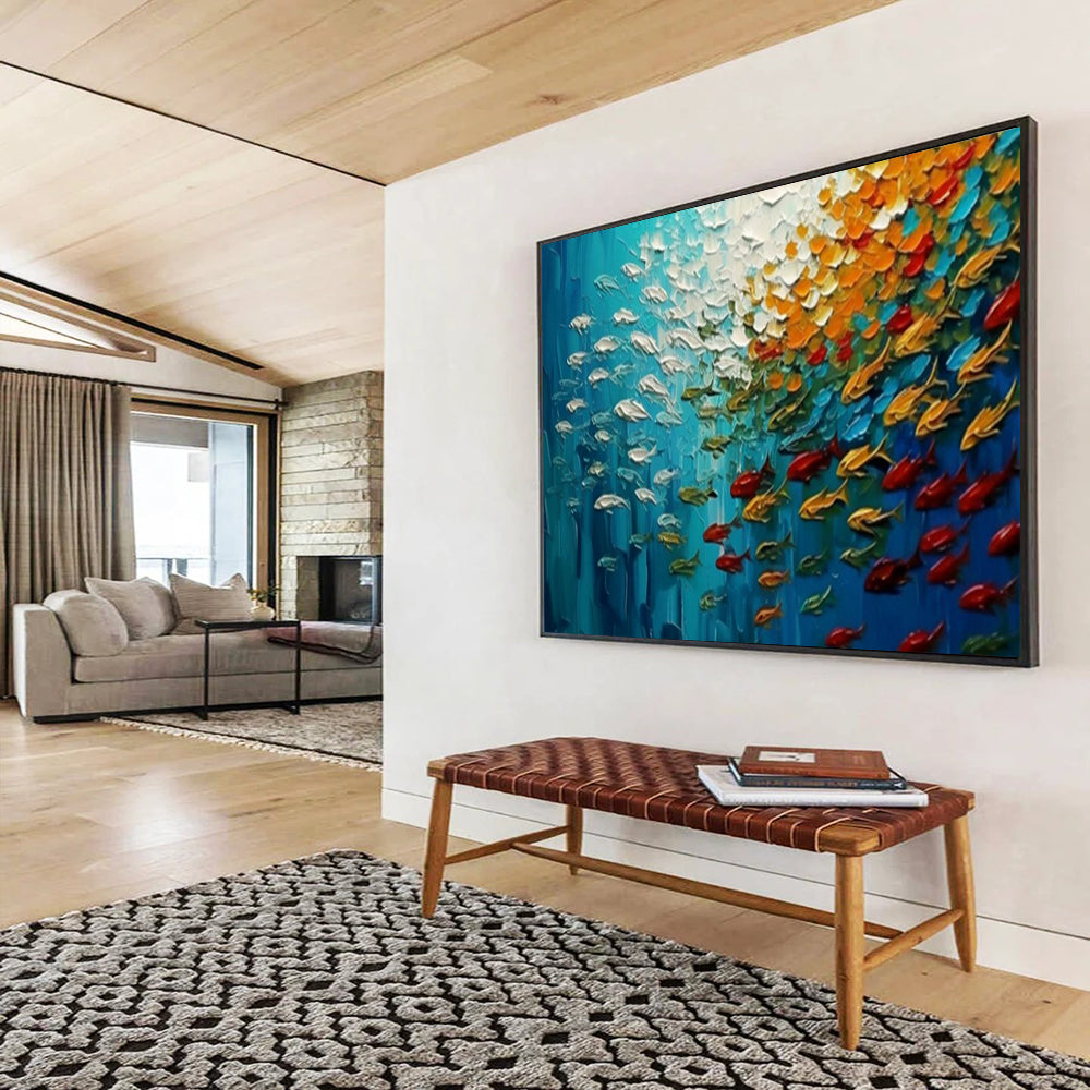 Extraordinary Abstract Painting for Entryway & Hotel LargeART1689