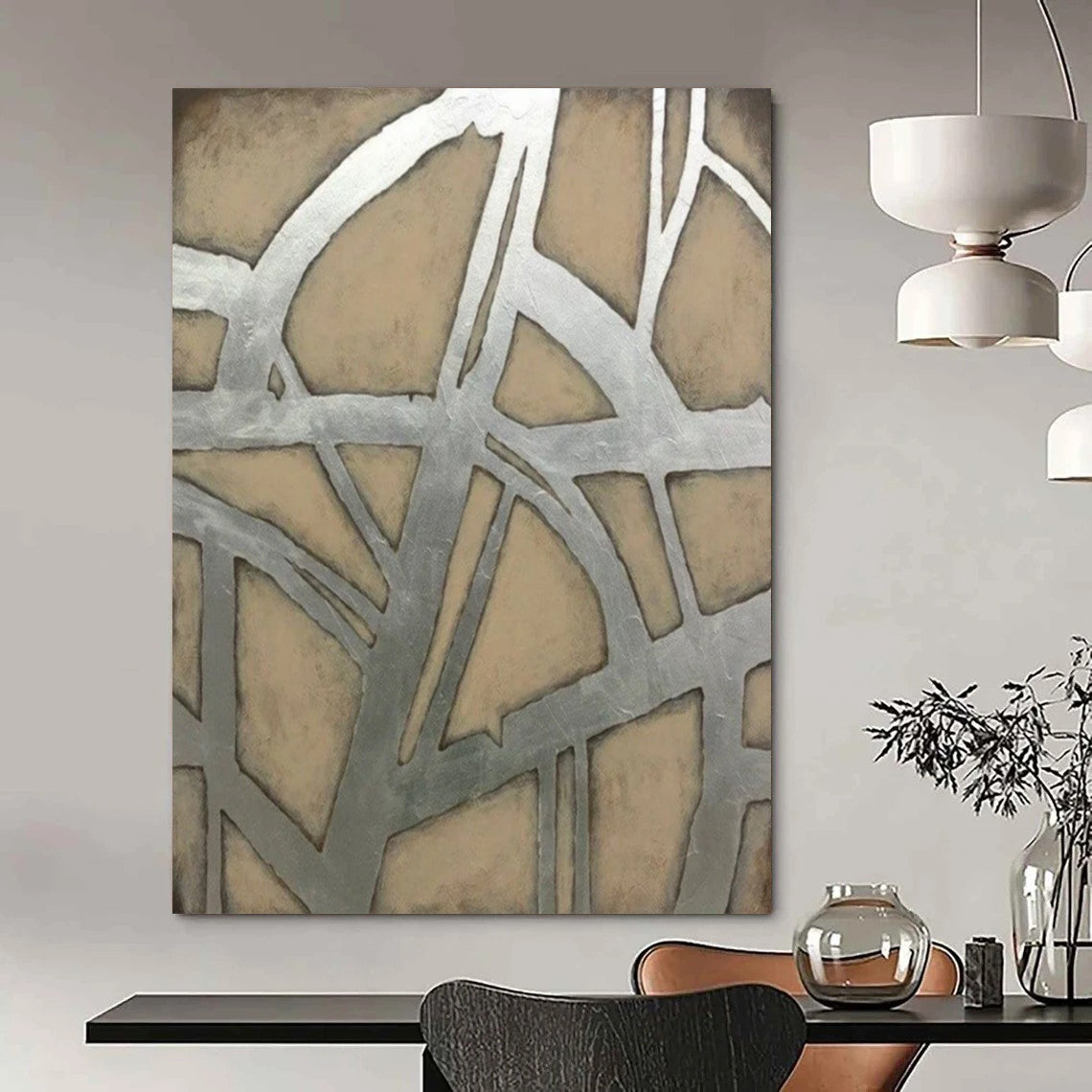 Huge Hand-Painted Abstract Canvases for Living Room & Hallway LargeART2328
