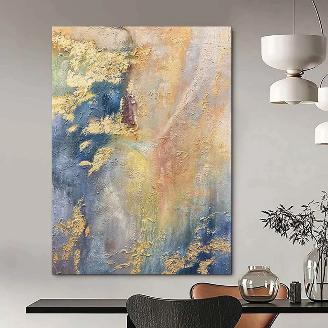 Large-Scale Textured Abstract Wall Art for Bedroom & Kids' Room LargeART2113