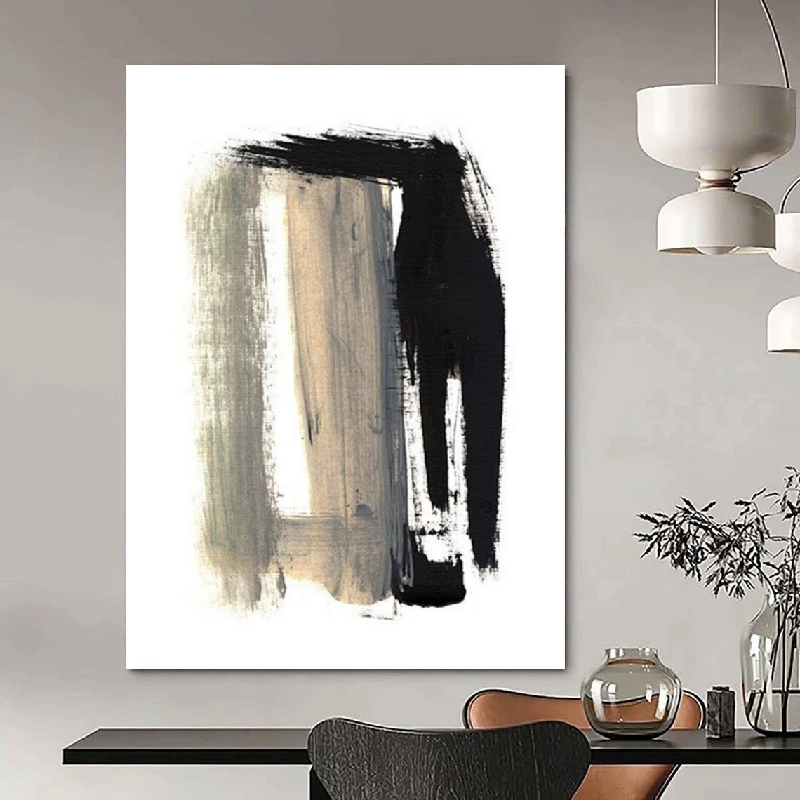 Scaled Textures: Immense - Sized Custom Abstract Artwork for Bedroom and Bar DTP157