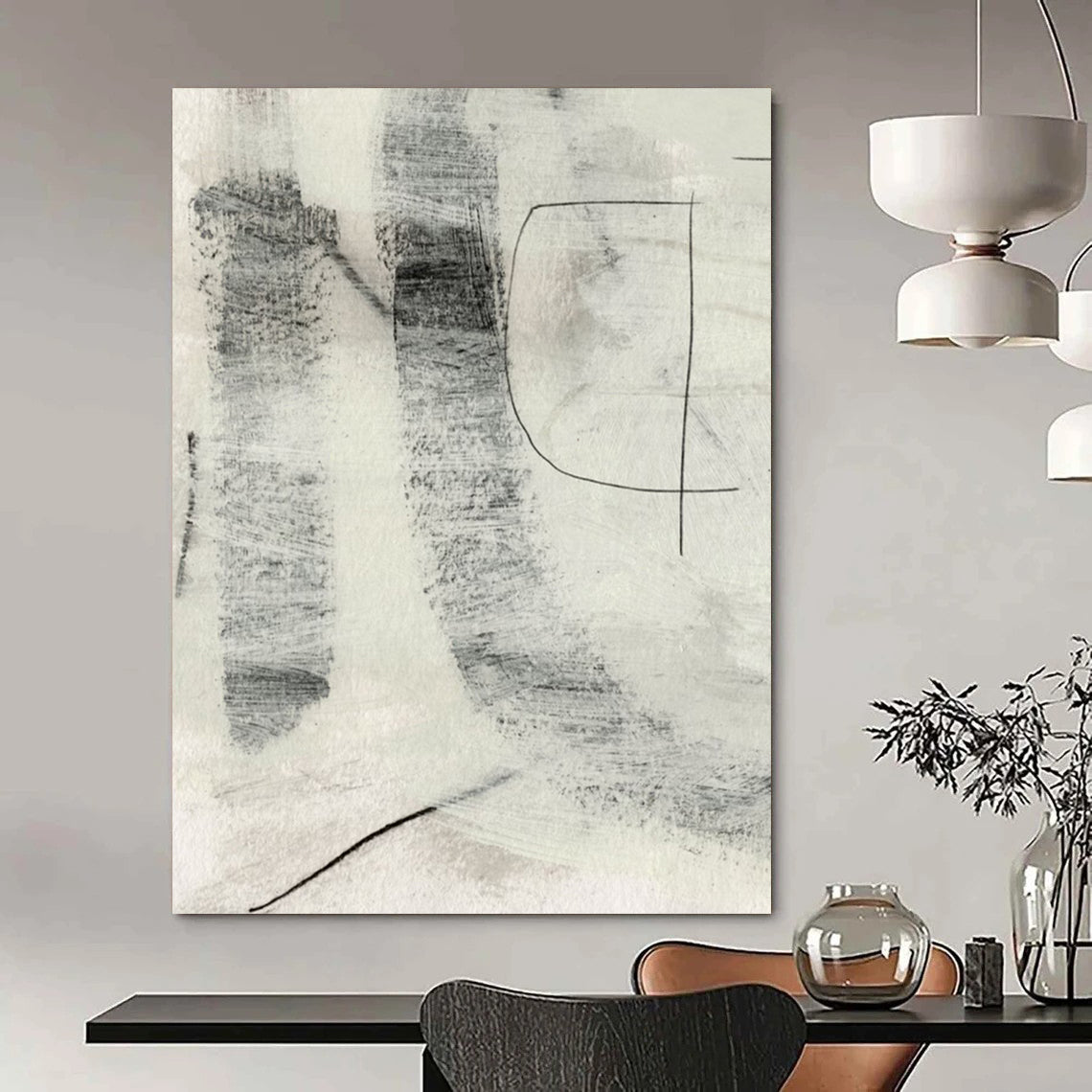 Hand-Painted Large-Scale Abstract Art: Textures that Inspire Creativity DTP213