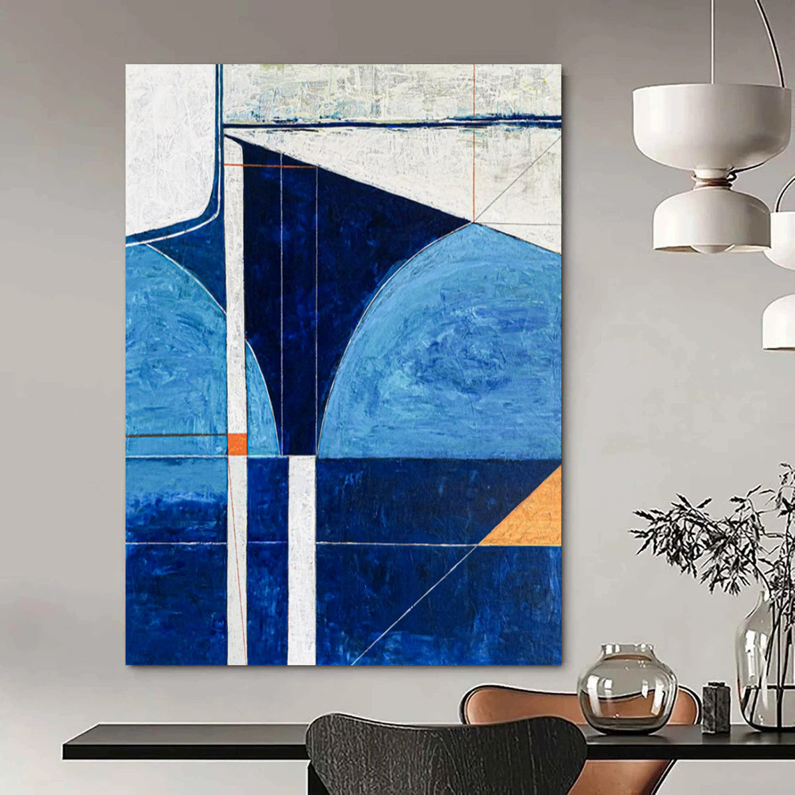 Enormous-Sized Hand-Painted Abstract Installations for Living Room & Hotel LargeART2372