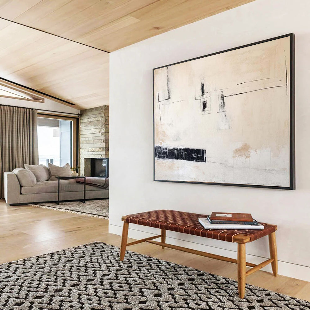Massive-Sized Hand-Painted Abstract Art for Bedroom & Office LargeART1493
