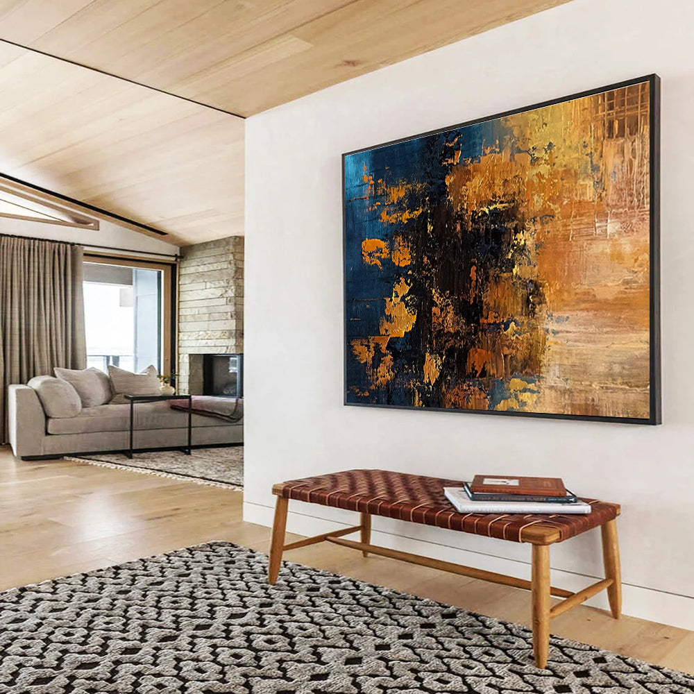 “Artistic Resonances” Large - Format Abstract Canvas for Dining Room & Living Room DKH267
