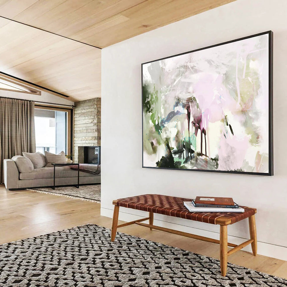 Soft Pastel Abstract - Dreamy Bedroom Wall Art DLZ111