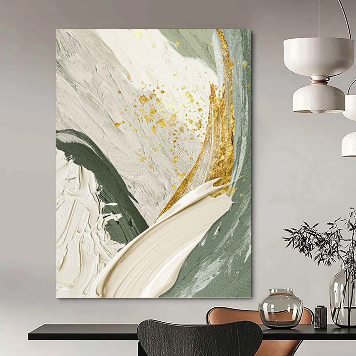 Gargantuan - Sized Hand - Painted Custom Abstract Marvel (with Distinctive Textures), Transforming Office and Hallway DKH1495