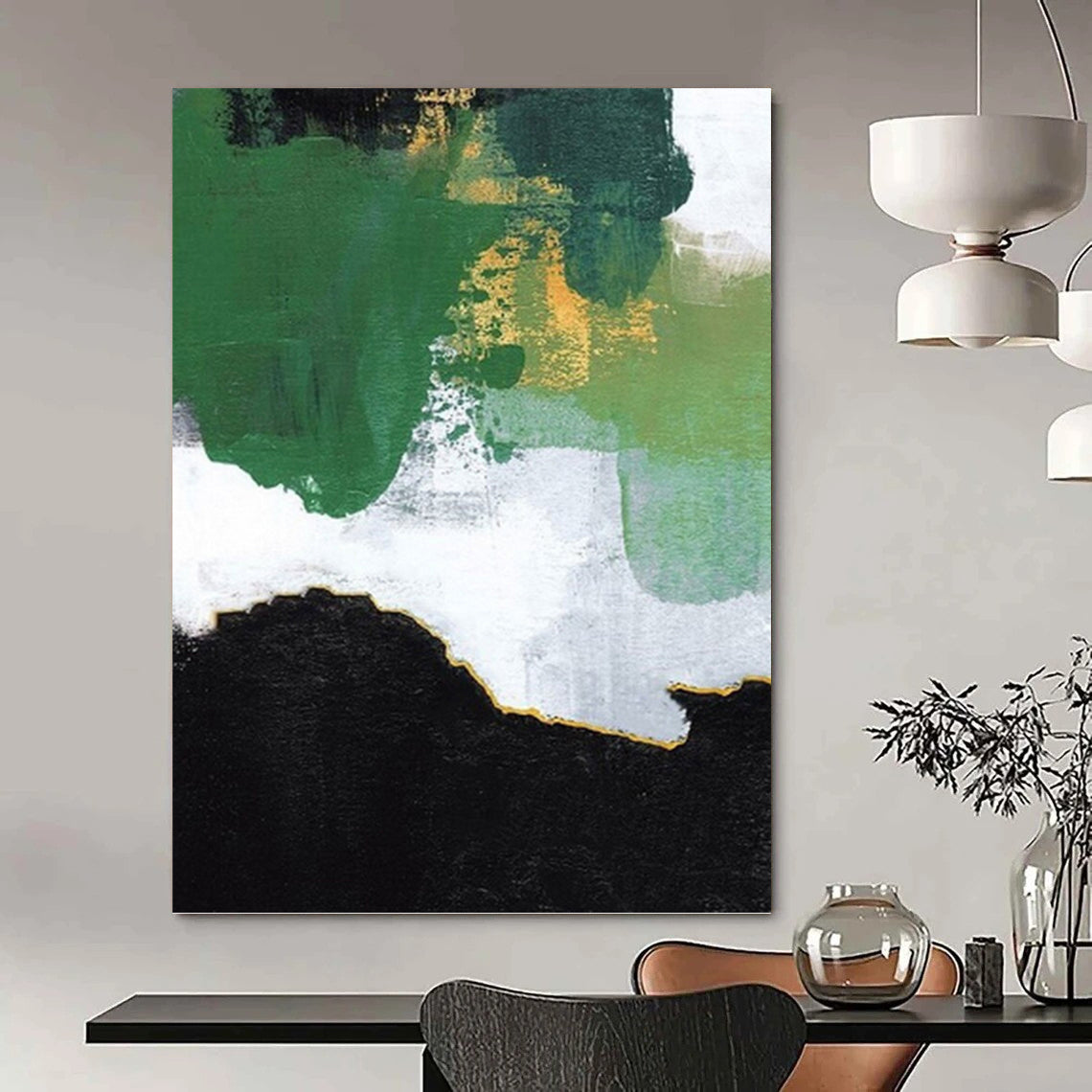 Colossal Hand - Painted Textured Abstract Painting for Exhibition Hall & Museum DKH1222