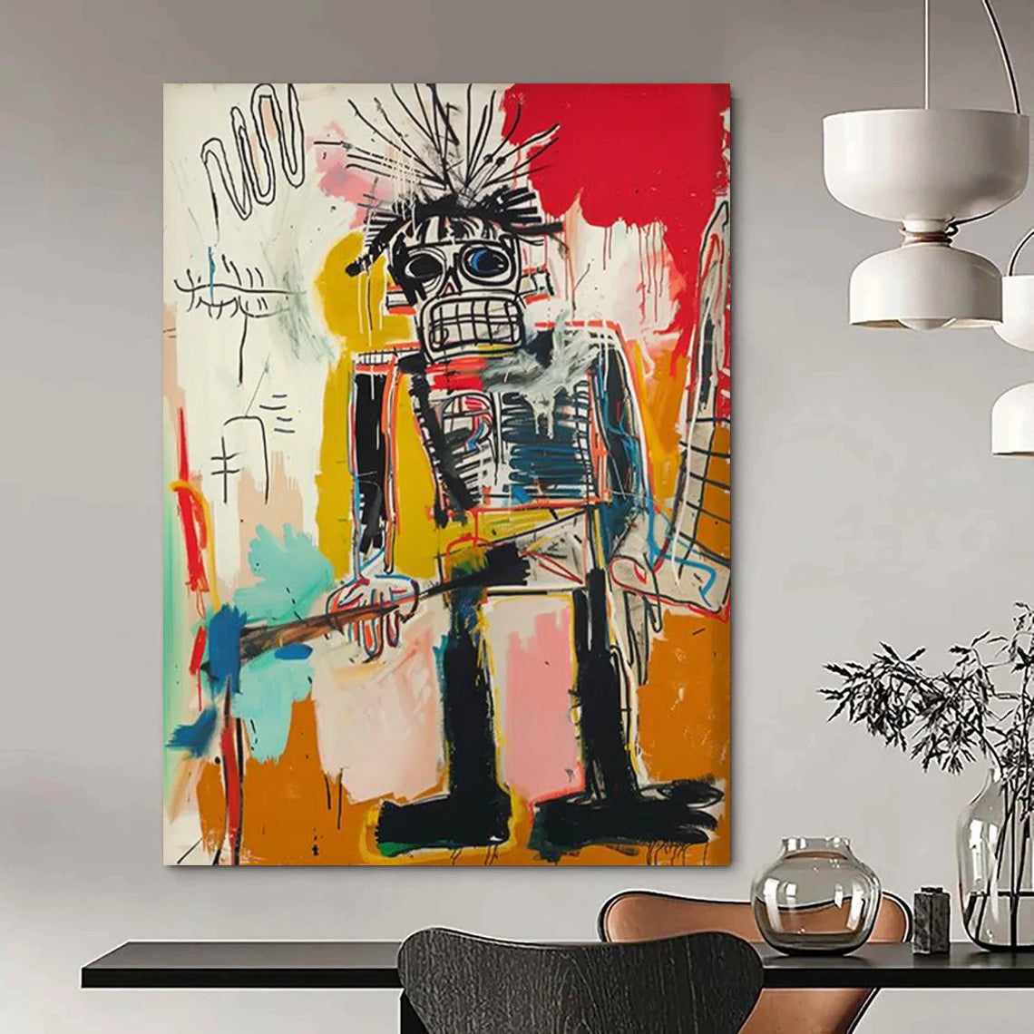 Emerald Reverie: Vast - Proportioned Hand - Painted Custom Abstract Creation for Living Room and Hotel DTP109